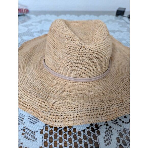 Velvet By Graham & Spencer Raffia hat RAFFIA CROCHET COWBOY HAT – Velvet by Graham & Spencer main image 4